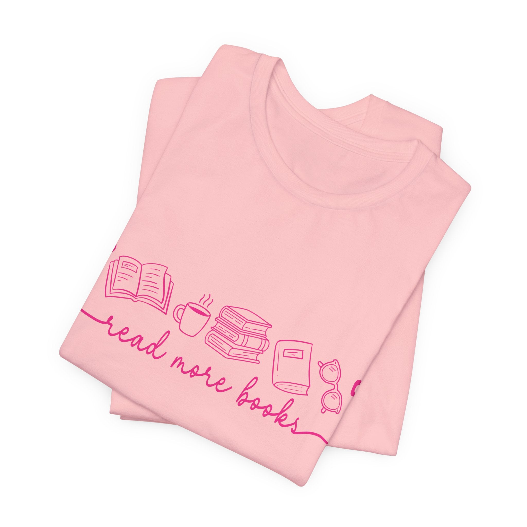 Read More Books T-Shirt — Cute Pink Booklover Tee